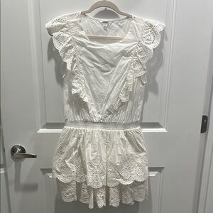 Steve Madden White Eyelet Top